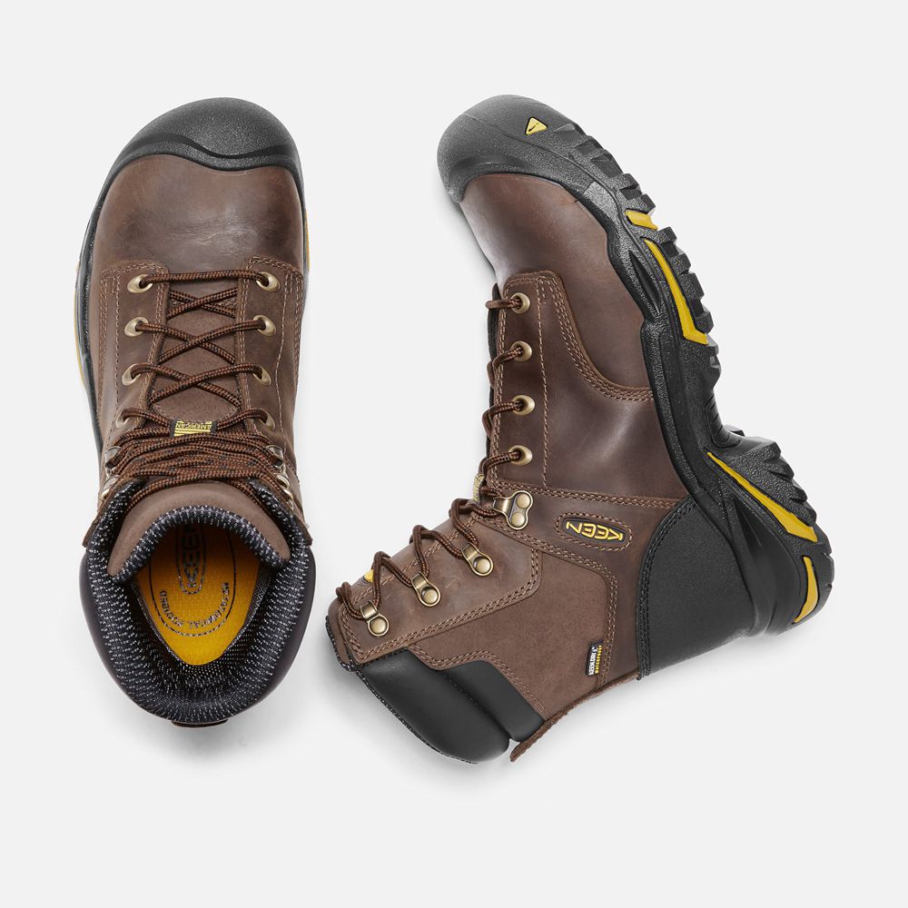 Botas de Trabajo Keen Mexico Marrom - Hombre Mt Vernon 8\" (Steel Toe) - OD3675840